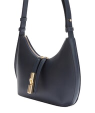 FURLA GOCCIA Bolso bandolera de piel martillada azul tinta - Bolsos Mujer - 5