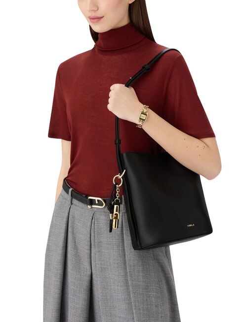 ROXIE Bolso de hombro de piel negro - Bolsos Mujer