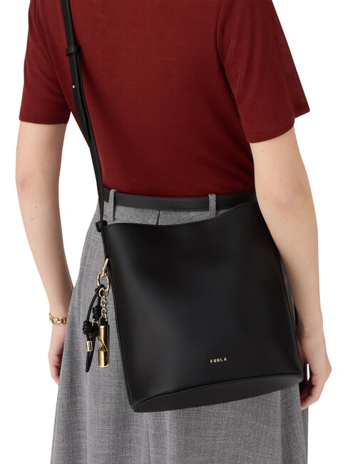 ROXIE Bolso de hombro de piel negro - Bolsos Mujer