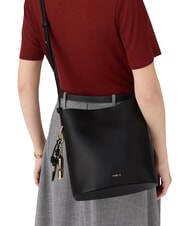 FURLA ROXIE Bolso de hombro de piel negro - Bolsos Mujer - 5