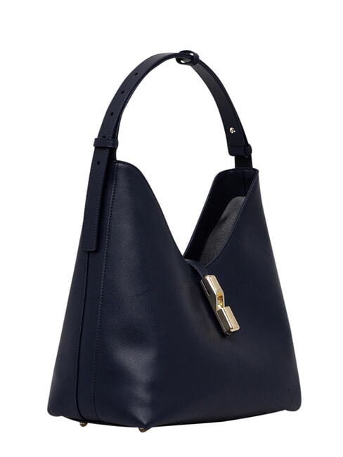 GOCCIA Bolso bandolera de piel azul tinta - Bolsos Mujer