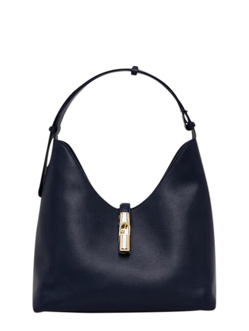 GOCCIA Bolso bandolera de piel azul tinta - Bolsos Mujer