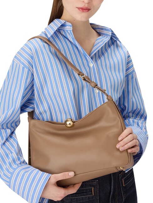 SFERA SOFT  Bolso bandolera de piel caramelo - Bolsos Mujer