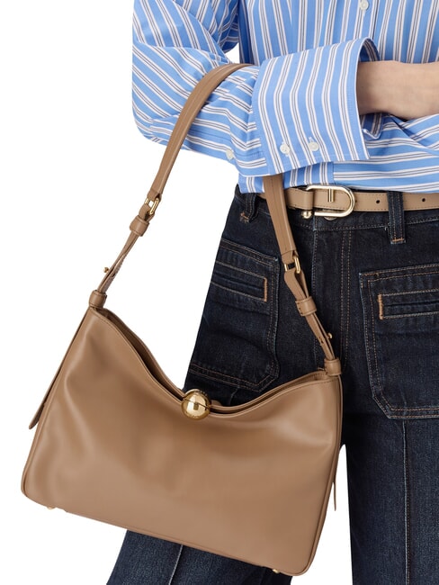 SFERA SOFT  Bolso bandolera de piel caramelo - Bolsos Mujer