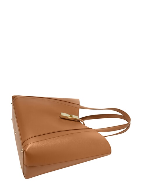 GOCCIA Bolso de hombro, piel brandy - Bolsos Mujer