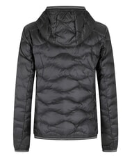 BLAUER CAMELIA Chaqueta corta acolchada de plumas con capucha. negro - Chaquetas de plumas de mujer - 2