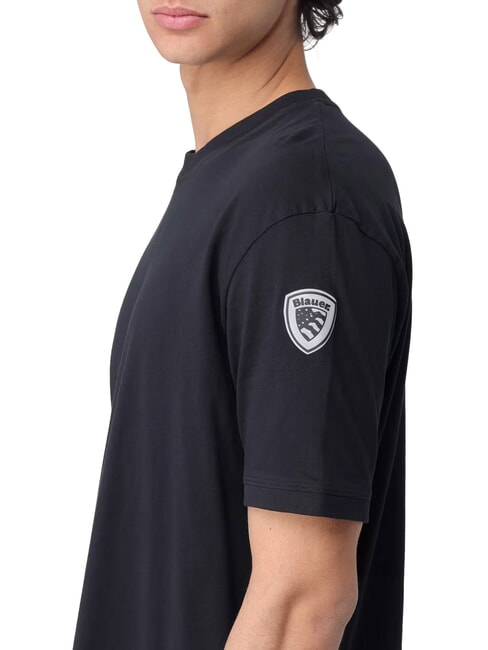 HANSON Camiseta de algod&oacute;n de manga corta negro - camiseta