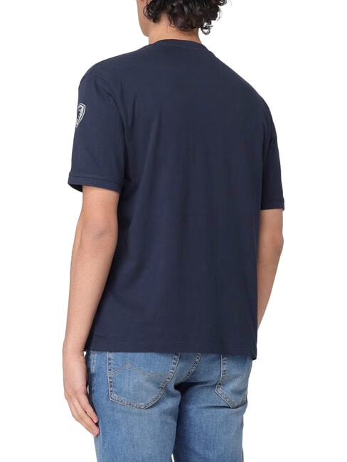 HANSON Camiseta de algod&oacute;n de manga corta azul - camiseta