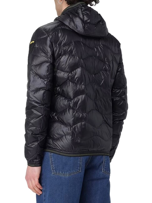 WAVE Chaqueta corta acolchada de plumas con capucha. negro - Chaquetas de plumas para hombre