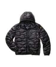 BLAUER WAVE Chaqueta corta acolchada de plumas con capucha. negro - Chaquetas de plumas para hombre - 3