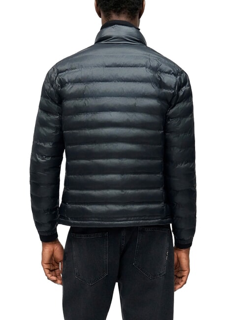SEWALL Chaqueta corta acolchada de plum&oacute;n, cuello alto negro/gris 995 - Chaquetas de plumas para hombre