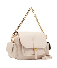 COCCINELLE CAMPUS  Mini bolso de hombro, en piel CORDERO BLANCO - Bolsos Mujer - 3