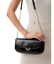 COCCINELLE DEW SHINY CALF Minibolso de hombro negro - Bolsos Mujer - 5