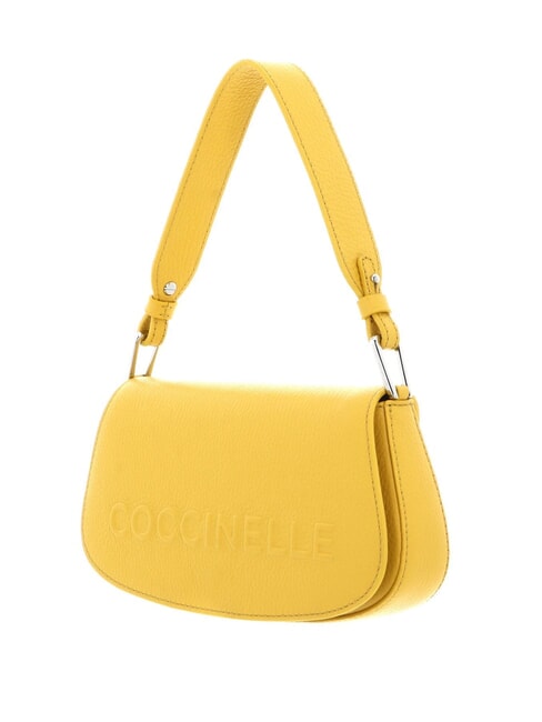 MYRTHA MAXI LOG Bolso bandolera de piel con bandolera soleado - Bolsos Mujer