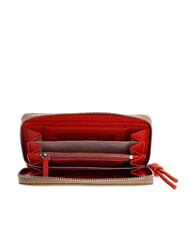 COCCINELLE MYRTHA MAXI LOG Cartera grande de cuero con cremallera - Bolsos Mujer