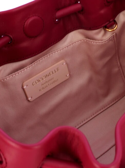 ISABELA Bolso de piel con bandolera met&aacute;lica sangr&iacute;a - Bolsos Mujer