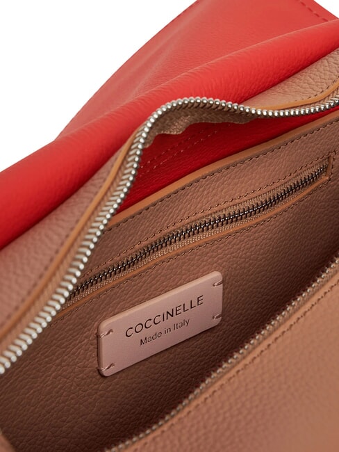 RAQUEL L Bolso de hombro, de piel negro / rojo - Bolsos Mujer