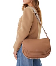 COCCINELLE RAQUEL L Bolso de hombro, de piel negro / rojo - Bolsos Mujer - 5