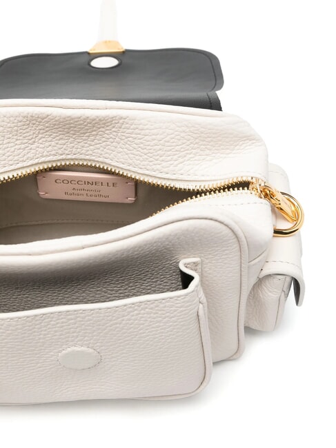 CAMPUS  Mini bolso de hombro, en piel blanco - Bolsos Mujer