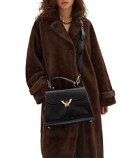 COCCINELLE DEW SHINY CALF Bolso de mano con correa para el hombro. negro - Bolsos Mujer - 2