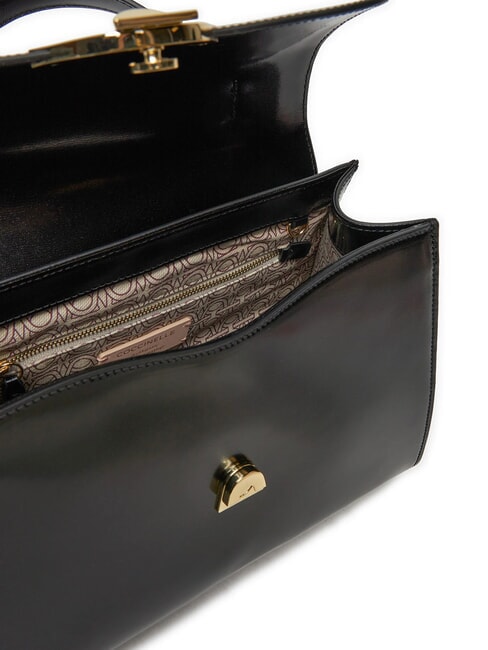 DEW SHINY CALF Bolso de mano con correa para el hombro. negro - Bolsos Mujer