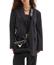 COCCINELLE DEW SHINY CALF Bolso de mano con correa para el hombro. negro - Bolsos Mujer - 2