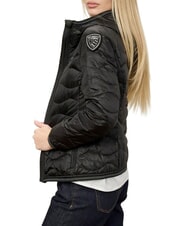 BLAUER CAMELIA Chaqueta corta acolchada de plumas con capucha. negro - Chaquetas de plumas de mujer - 3