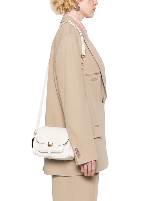 CAMPUS  Mini bolso de hombro, en piel blanco - Bolsos Mujer