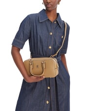 TOMMY HILFIGER TH DAILY Bolso de mano con correa para el hombro. lienzo de safari - Bolsos Mujer - 4