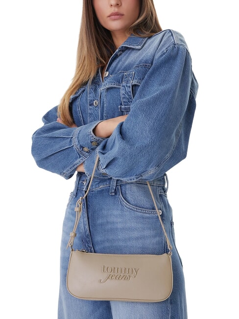 TJ MUST Bolso de hombro piedra - Bolsos Mujer