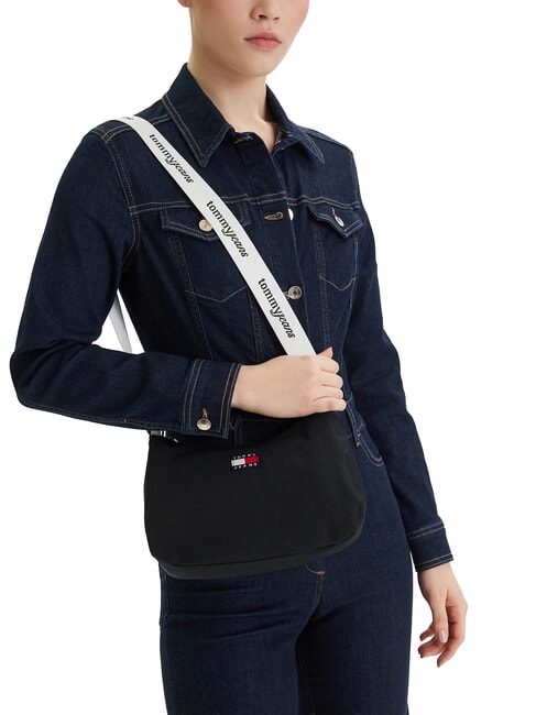 TJ ESS DAILY Bolso de hombro negro - Bolsos Mujer