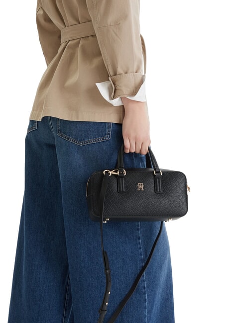 TH DAILY Bolso de hombro con correa para el hombro negro - Bolsos Mujer