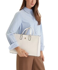 TOMMY HILFIGER TH DAILY Bolso de mano con correa de hombro extra&iacute;ble muselina - Bolsos Mujer - 2