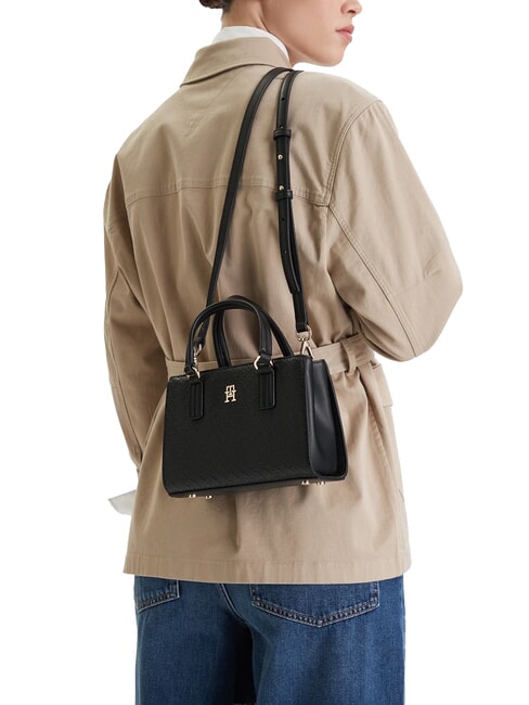 TH DAILY Bolso de mano con correa para el hombro. negro - Bolsos Mujer