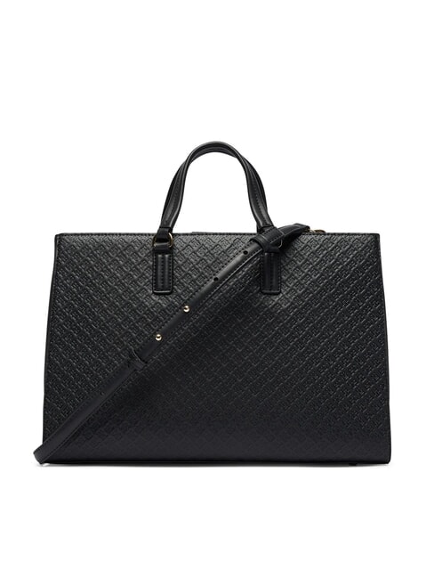 TH DAILY Bolso de mano con correa de hombro extra&iacute;ble negro - Bolsos Mujer