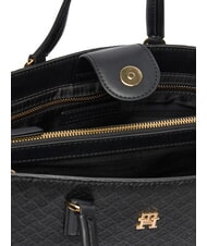 TOMMY HILFIGER TH DAILY Bolso de mano con correa de hombro extra&iacute;ble negro - Bolsos Mujer - 5