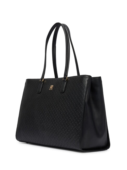 TH DAILY Bolso de hombro tipo tote negro - Bolsos Mujer