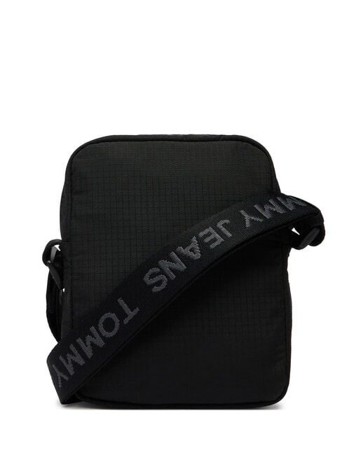 TJ ESS DAILY Bolsa de nailon reciclado negro - Bandoleras Hombre