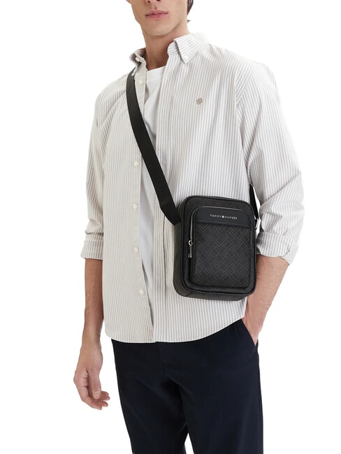 TH FLAG MONOGRAM Bolso de hombro negro - Bandoleras Hombre