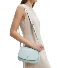 CALVIN KLEIN HARDWARE MONOGRAM Mini bolso de hombro azul susurrante - Bolsos Mujer - 2