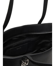 CALVIN KLEIN HARDWARE EMBLEM PEBB Bolsa de la compra En negro - Bolsos Mujer - 4