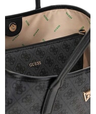 GUESS ECO VICTTORIA Bolso de hombro logotipo de hueso - Bolsos Mujer - 3