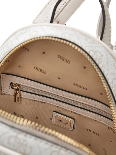 MANHATTAN 2 Mochila peque&ntilde;a con logo de peon&iacute;a 4G logotipo de hueso - Bolsos Mujer