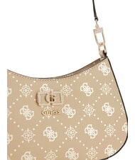 GUESS EMELIE LOGO Bolso de hombro logotipo de vainilla - Bolsos Mujer - 4