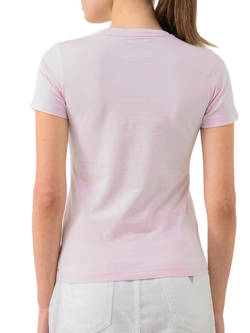 SLIM LOGO Camiseta el&aacute;stica slim fit lila de verano - camiseta