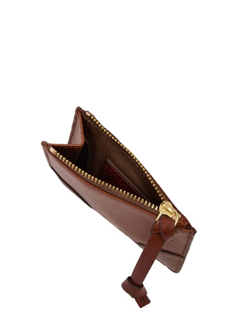 STORY Monedero de cuero BROWN - Carteras Mujer