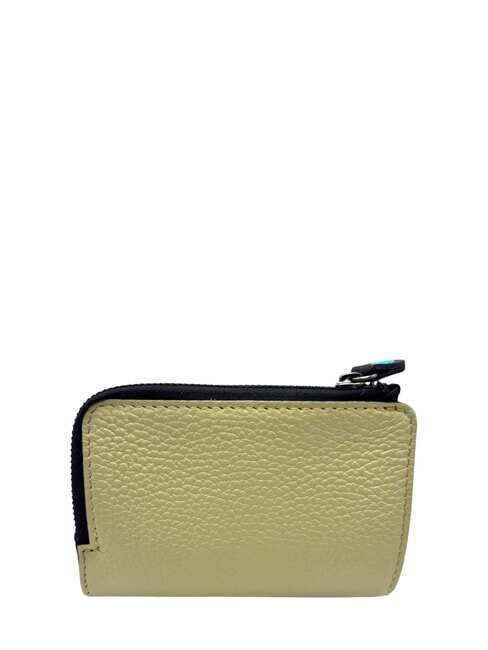 GMONEY57 Cartera de piel con cremallera celad&oacute;n - Carteras Mujer
