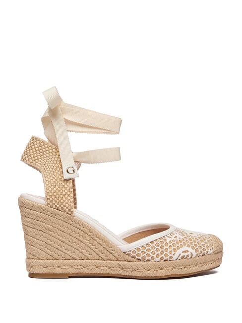 CHEYIN Sandalias tipo alpargata con tac&oacute;n de 10 cm blanco natural - Zapatos Mujer