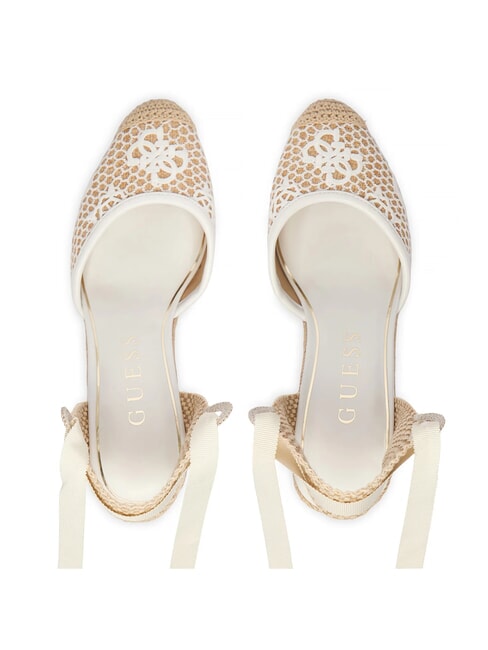 CHEYIN Sandalias tipo alpargata con tac&oacute;n de 10 cm blanco natural - Zapatos Mujer