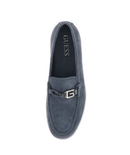 GUESS HEAWS mocasines de cuero azul - Zapatos Mujer - 4